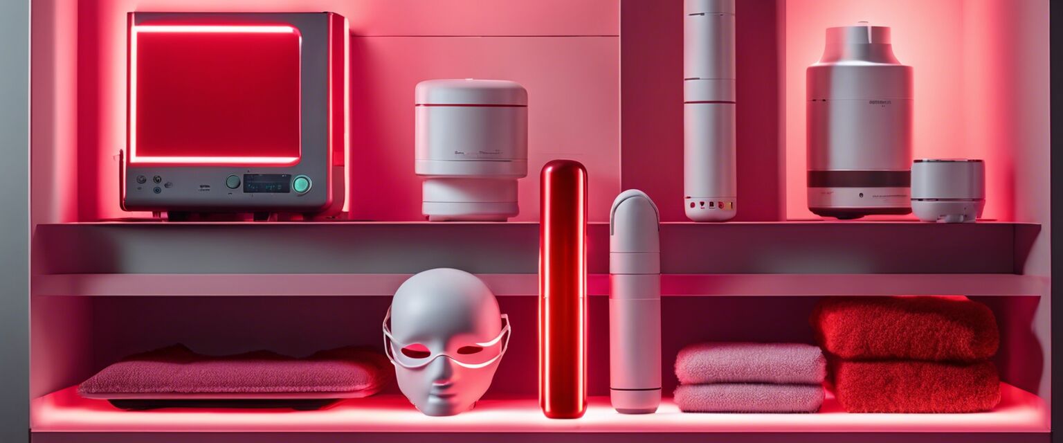 Various red light therapy devices