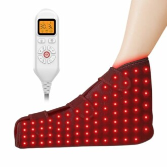 Infrared light therapy boot with remote control