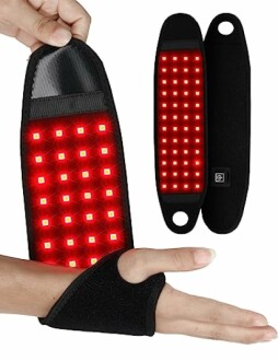 Red light therapy device for hand and wrist.